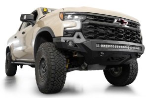 Chevrolet Silverado 1500 ZR2 Bumper - Front - Addictive Desert Designs - Stealth Fighter - Hammer Black - `25-`26